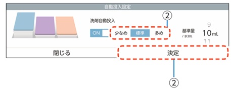 セレクトタンクON画面