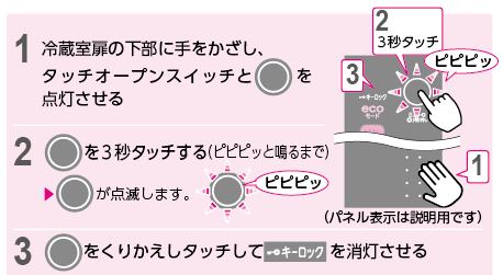 タッチパネル（操作部）が反応しない | よくあるご質問 | 東芝ライフ