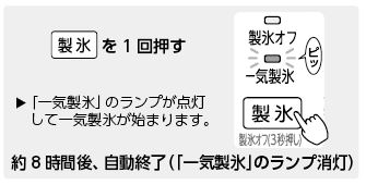 氷をはやくつくりたい(一気製氷) | よくあるご質問 | 東芝ライフ 